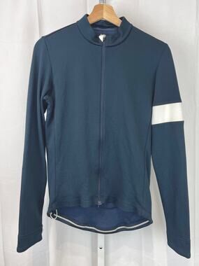 RAPHA Classic Long Sleeve Jersey II Cycling Full Zip Wool Blend Navy Blue Size M